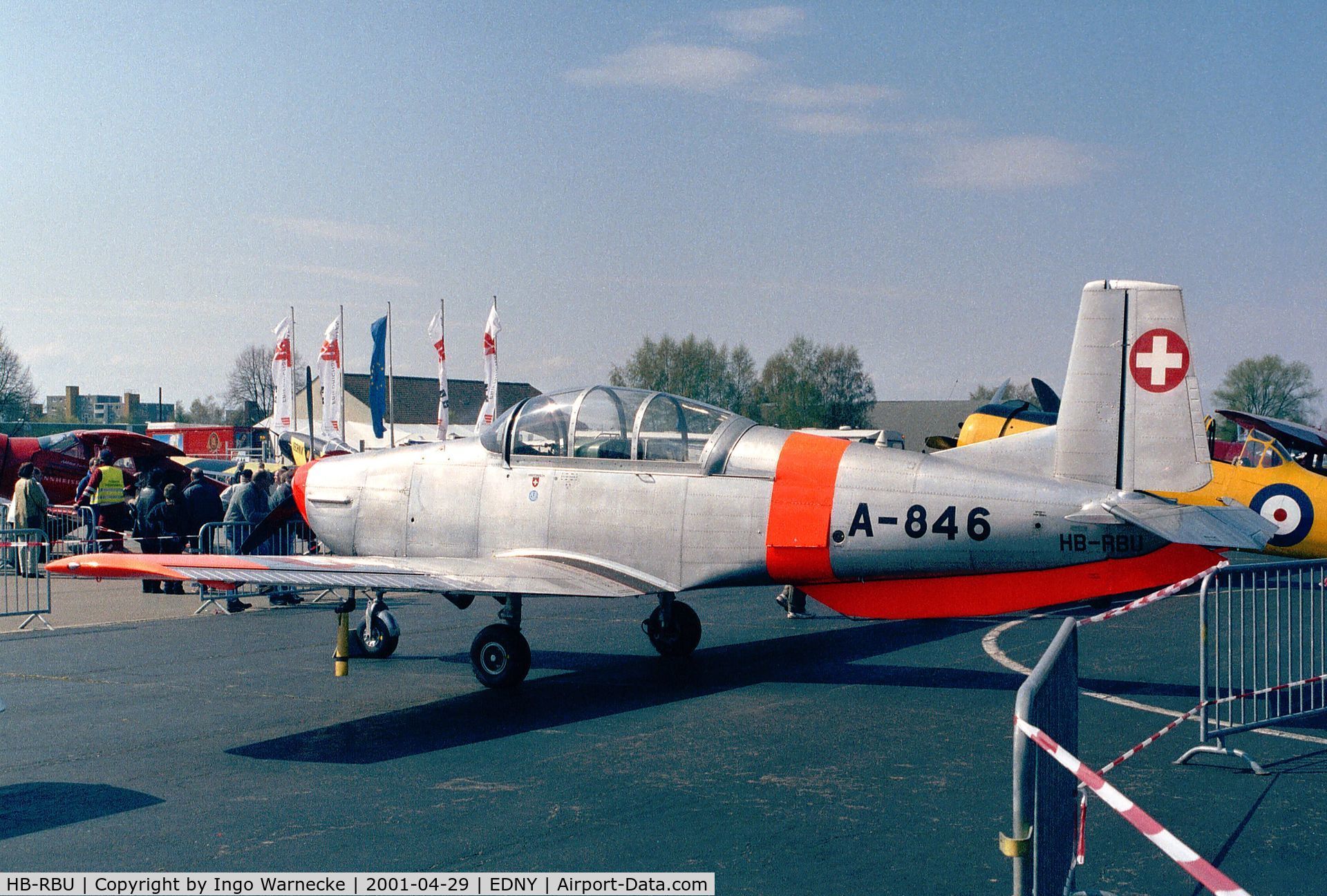 HB-RBU, 1958 Pilatus P3-05 C/N 484-33, Pilatus P-3-05 at the AERO 2001, Friedrichshafen