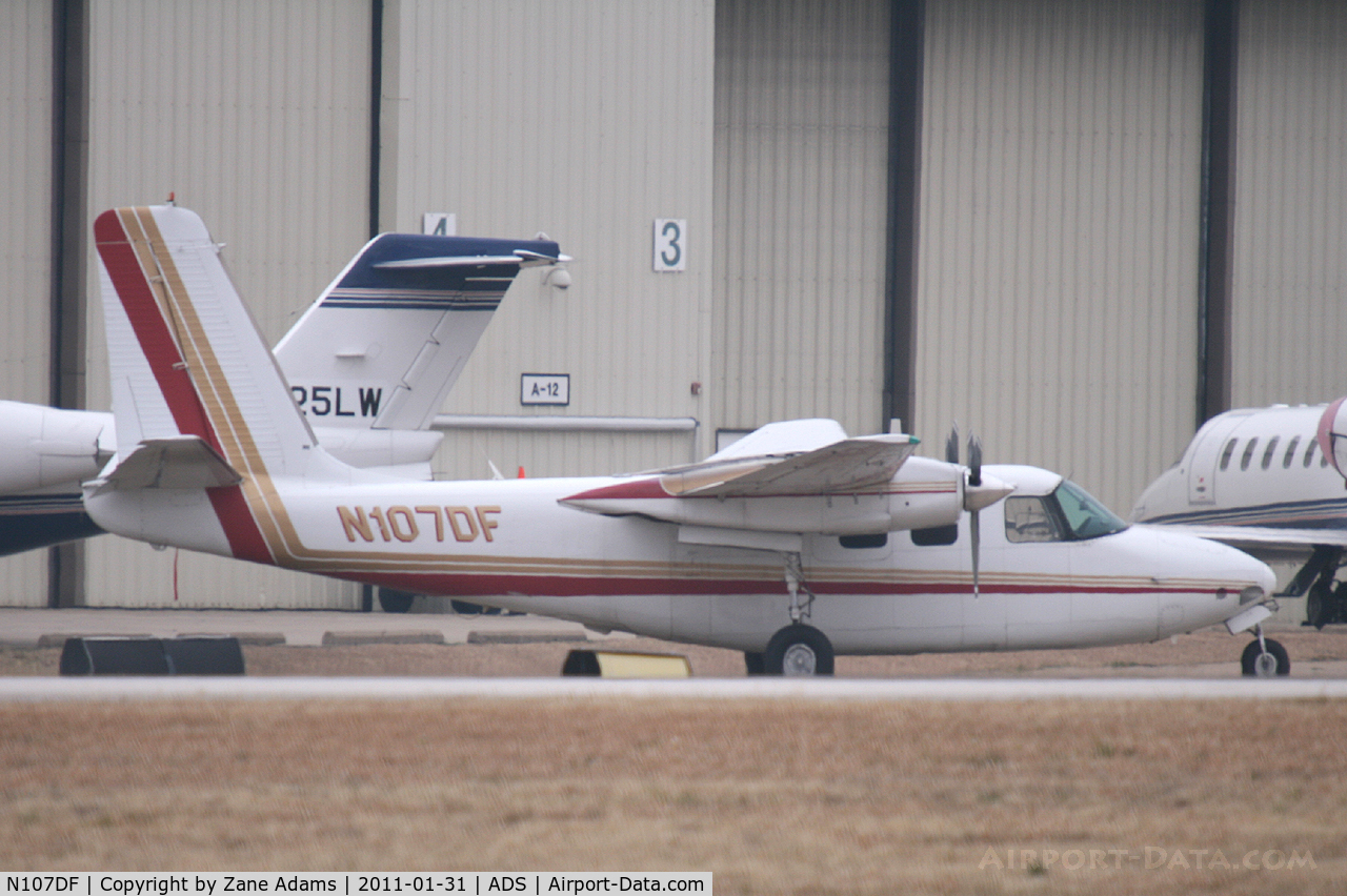 N107DF, 1962 Aero Commander 500B Commander C/N 500B-1191-97, At Addison Airport - Dallas, TX