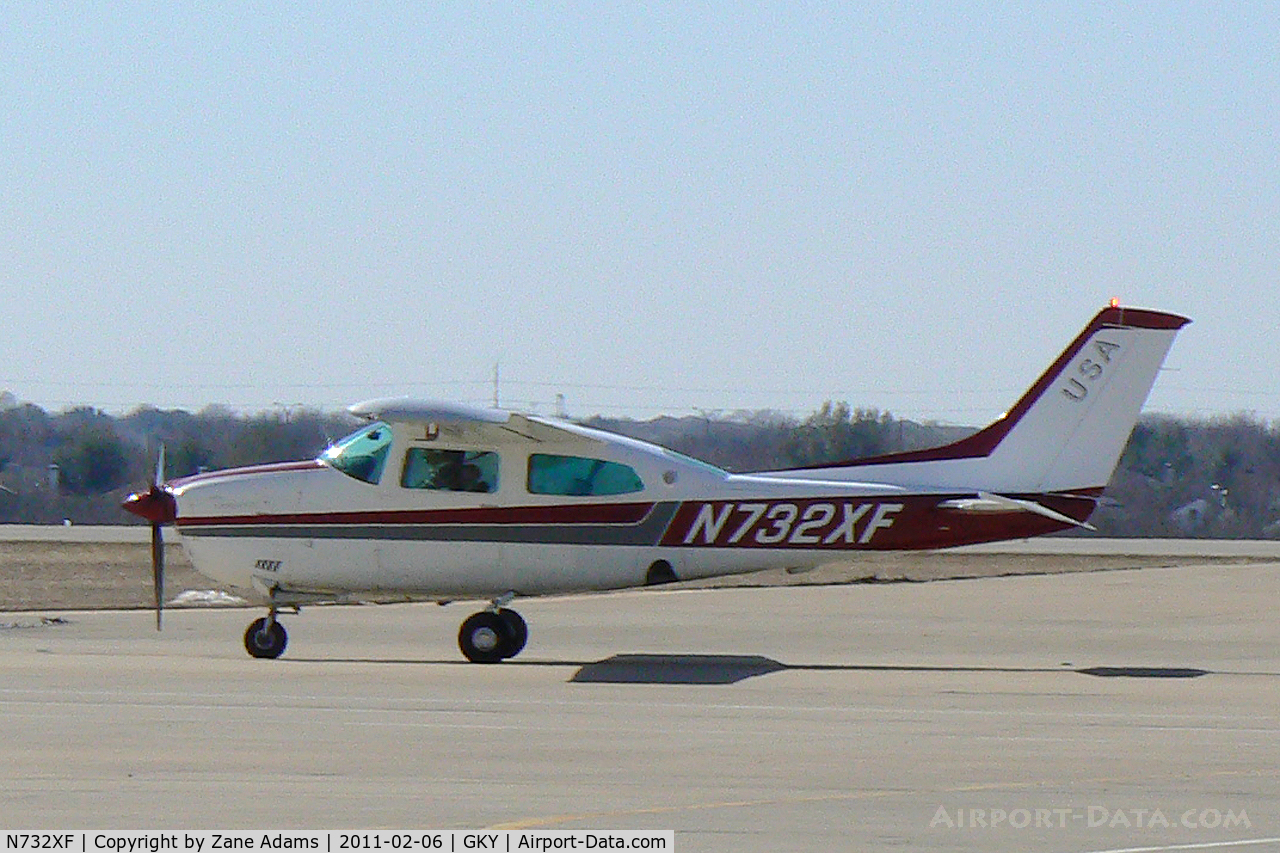 N732XF, 1977 Cessna T210M Turbo Centurion C/N 21061851, At Arlington Municipal - in town for Super Bowl XLV