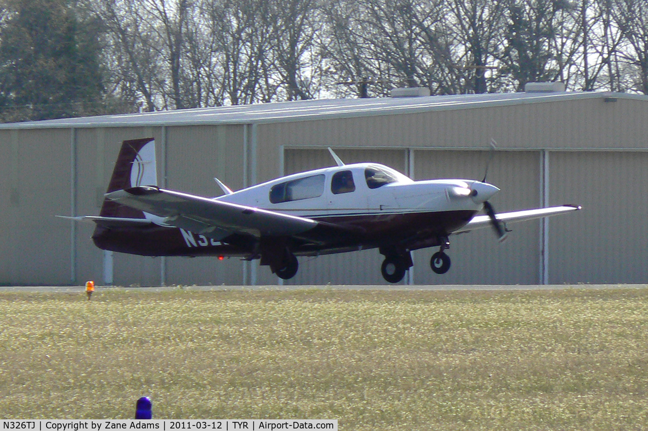 N326TJ, 1995 Mooney M20R Ovation C/N 29-0043, At Tyler Pounds Field