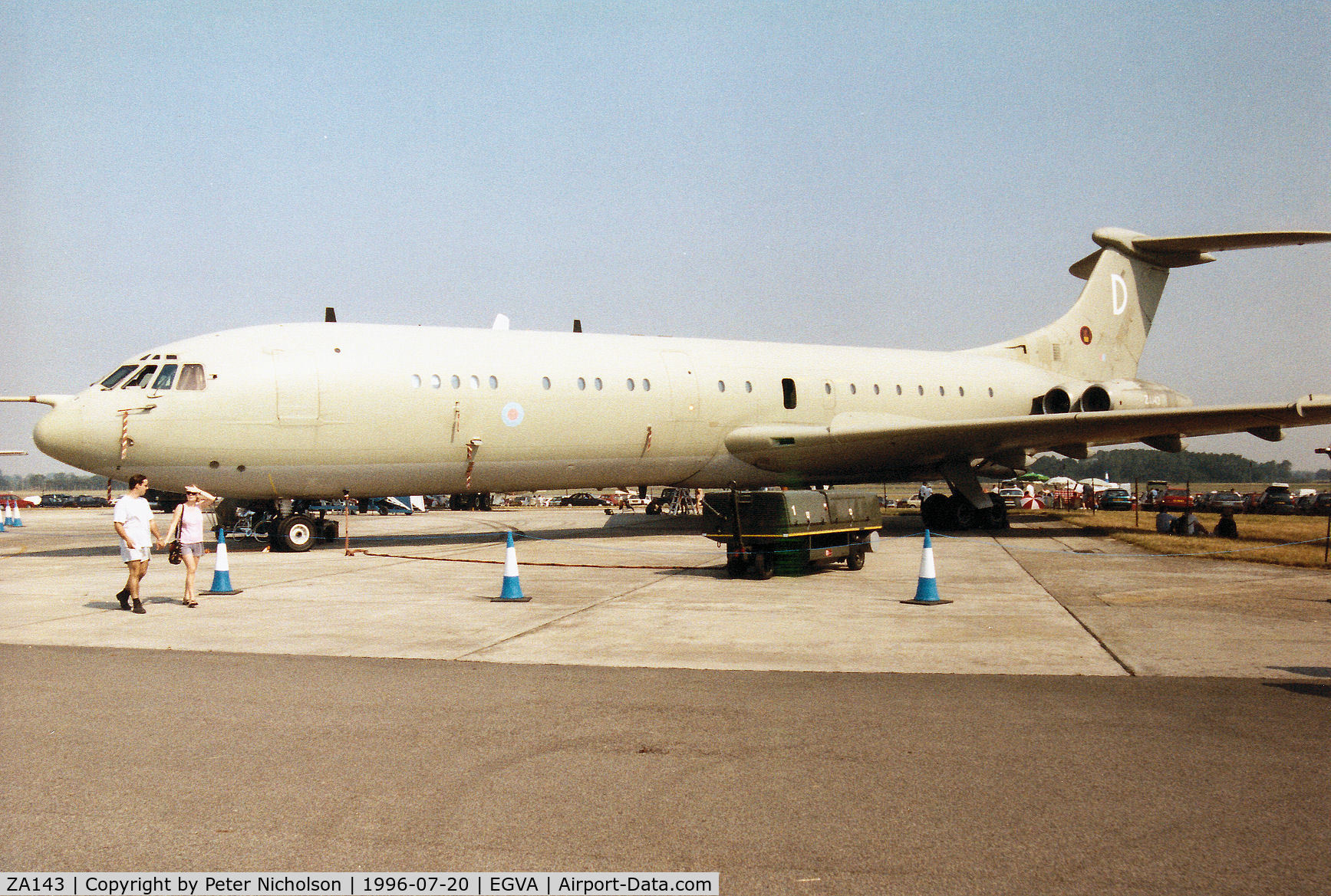 ZA143, Vickers VC10 K.2 C/N 813, VC-10 K.2 tanker of 101 Squadron at RAF Brize Norton on display at the 1996 Royal Intnl Air Tattoo at RAF Fairford.