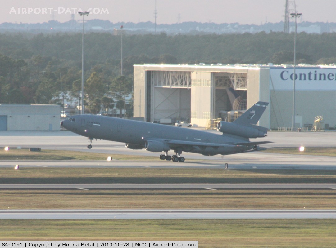 84-0191, 1984 McDonnell Douglas KC-10A Extender C/N 48230, KC-10A