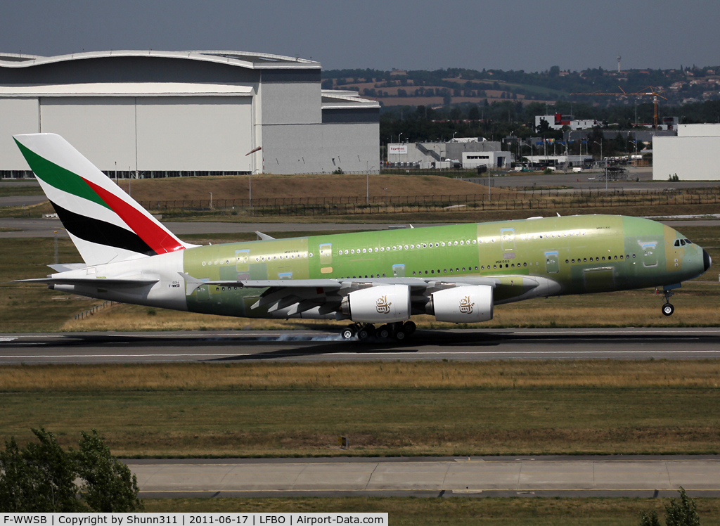 F-WWSB, 2011 Airbus A380-861 C/N 086, C/n 0086 - For Emirates as A6-EDS