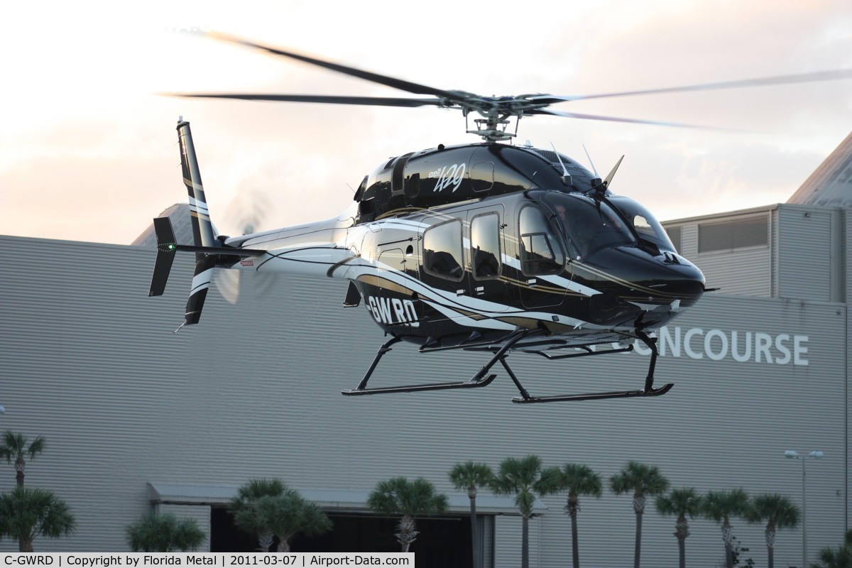 C-GWRD, 2010 Bell 429 GlobalRanger C/N 57012, Bell 429 leaving Heliexpo Orlando