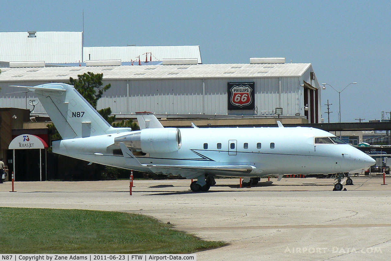 N87, 1995 Canadair Challenger 601-3R (CL-600-2B16) C/N 5190, FAA Canadair at Meacham Field - Fort Worth, TX