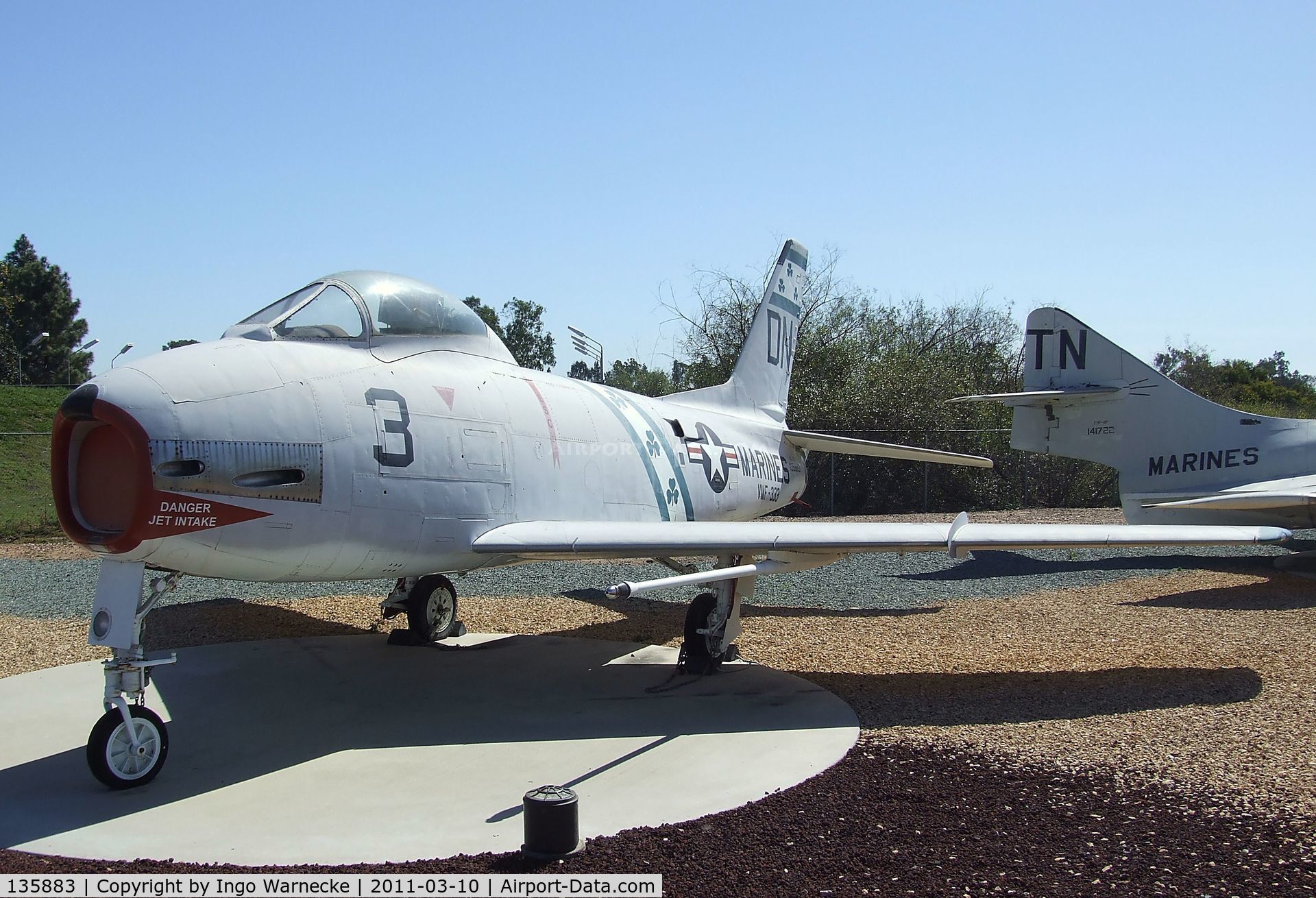 135883, North American F-1C Fury C/N 194-110, North American FJ-3 / F-1C Fury at the Flying Leatherneck Aviation Museum, Miramar CA