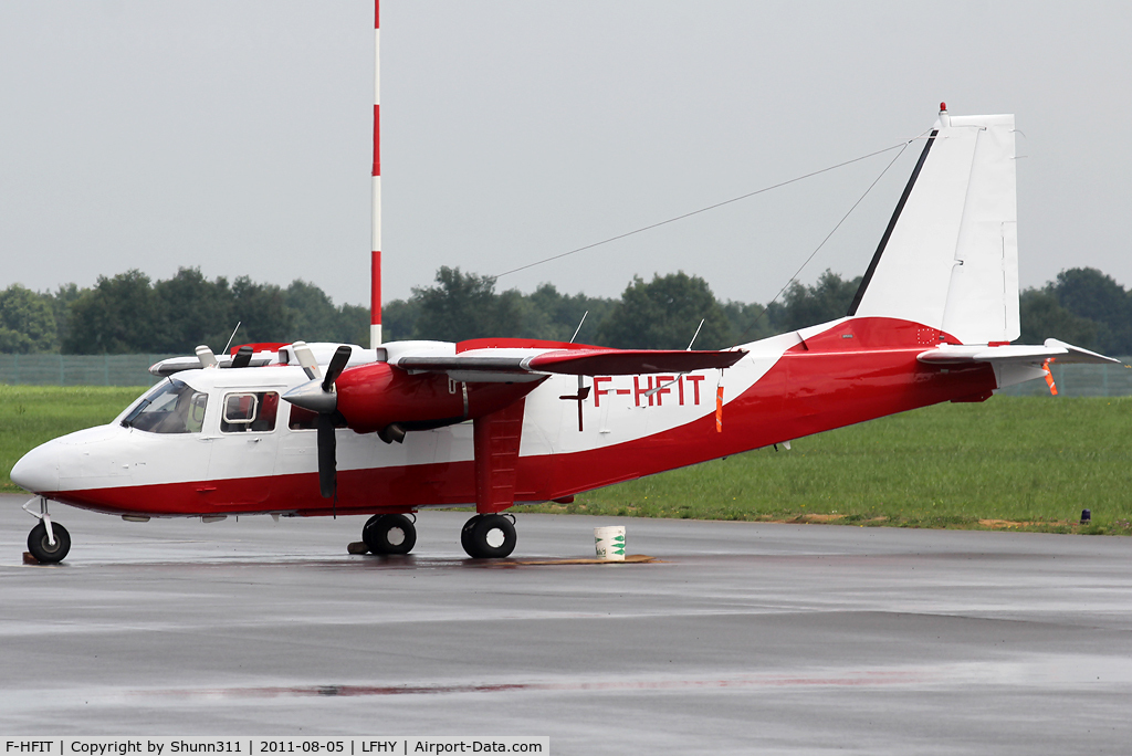 F-HFIT, 1984 Pilatus Britten-Norman BN-2T Turbine Islander C/N 2139, Parked...