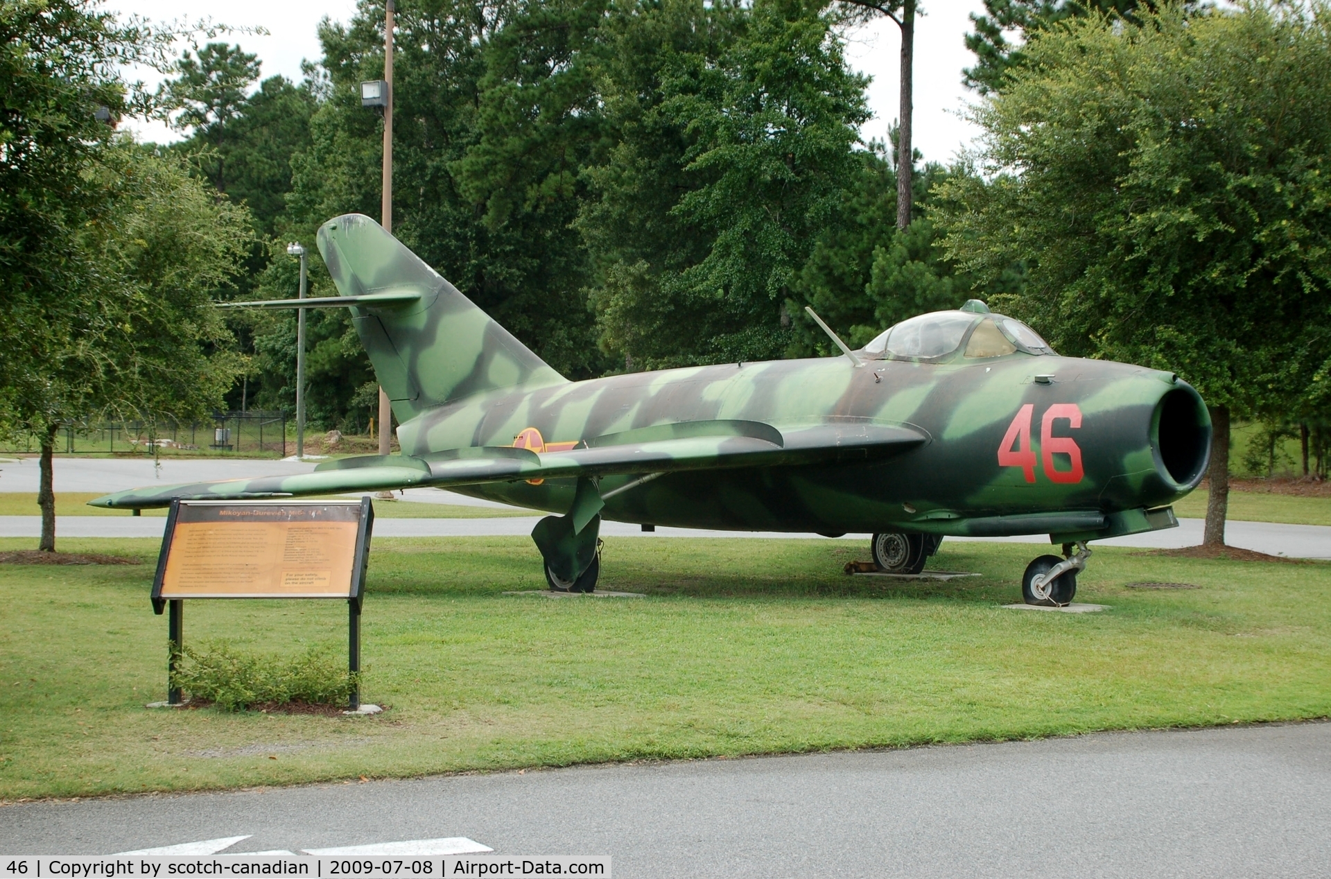 46, Mikoyan-Gurevich MiG-17A C/N 1589, Mikoyan-Gurevich MiG-17A at the Mighty 8th Air Force Museum, Pooler, GA