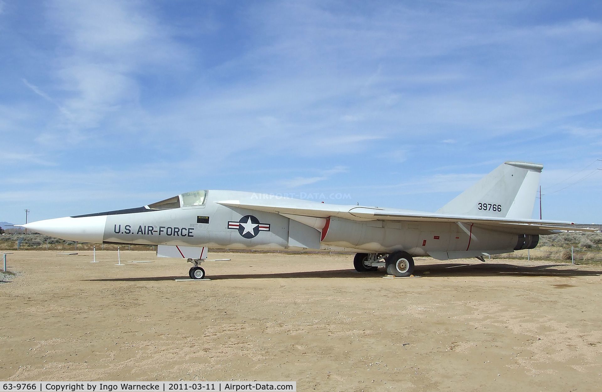 63-9766, General Dynamics YF-111A C/N 1, General Dynamics YF-111A at the Air Force Flight Test Center Museum, Edwards AFB CA