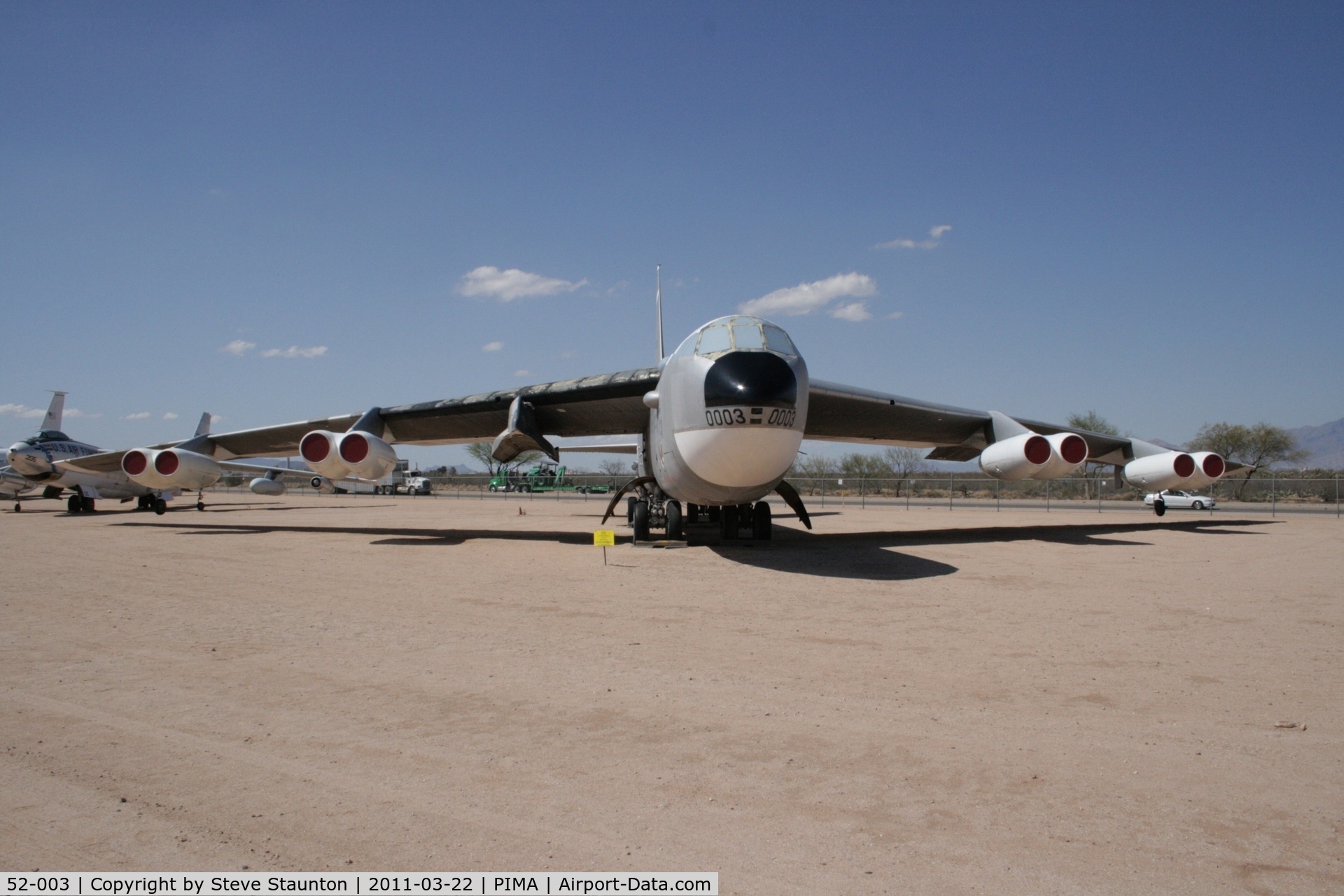 52-003, 1952 Boeing NB-52A Stratofortress C/N 16493, Taken at Pima Air and Space Museum, in March 2011 whilst on an Aeroprint Aviation tour