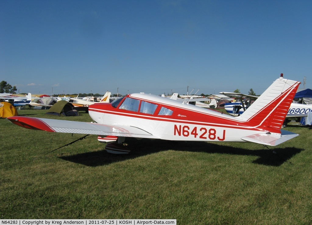 N6428J, 1968 Piper PA-28-180 C/N 28-4846, EAA AirVenture 2011