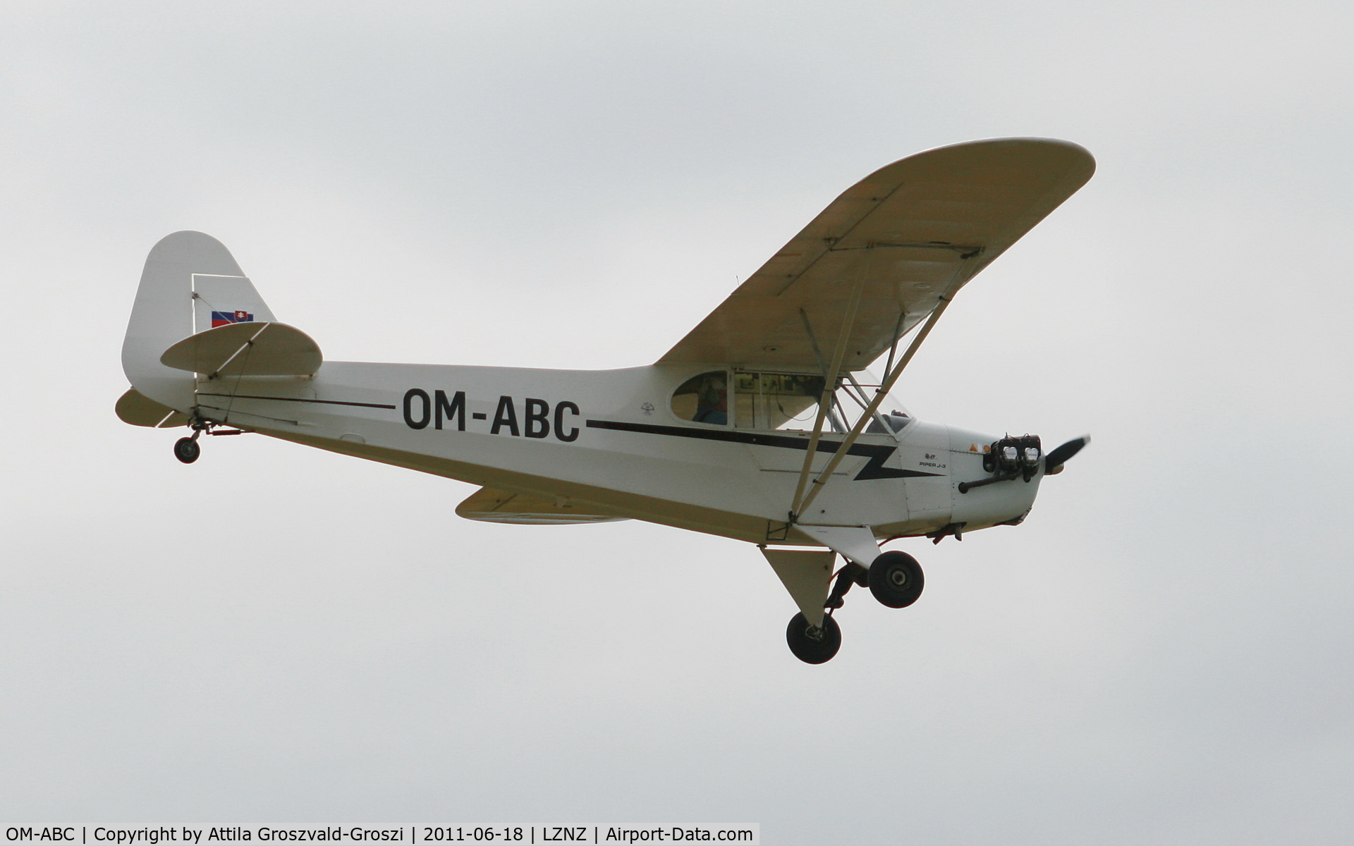 OM-ABC, Piper J3C-65 Cub C/N 190907, Nové Zámky Airport - Slovakia