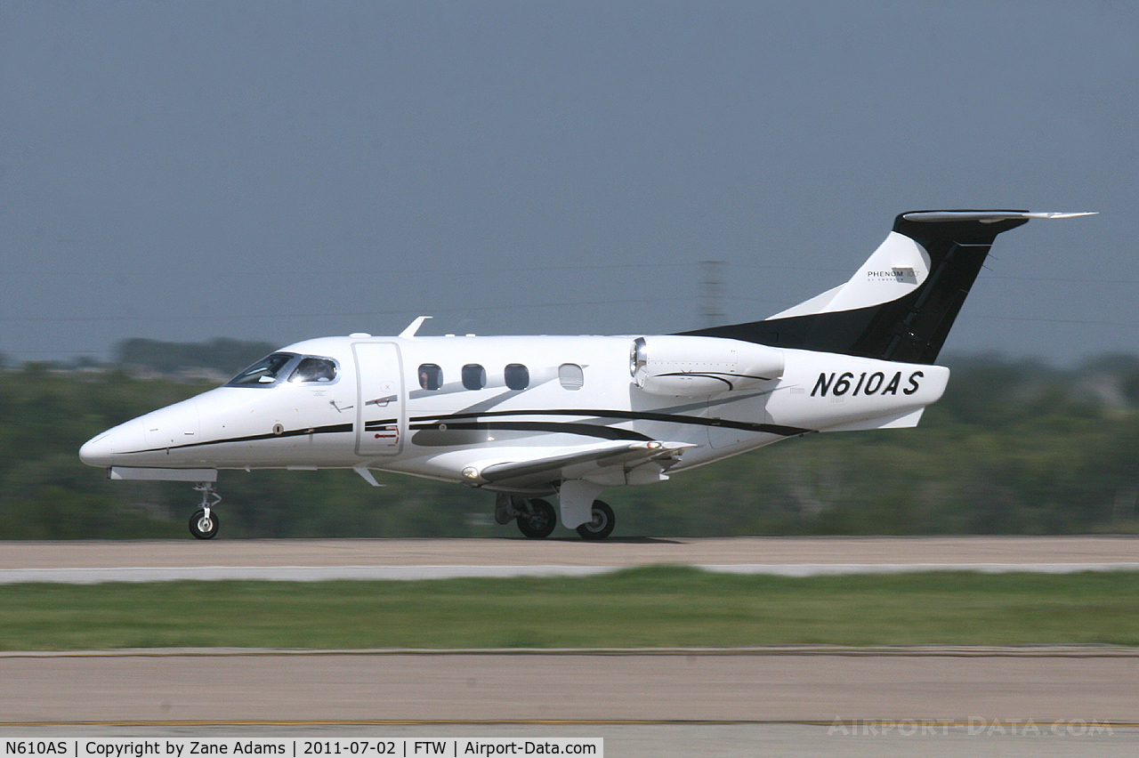 N610AS, 2009 Embraer EMB-500 Phenom 100 C/N 50000044, At Meacham Field - Fort Worth, TX