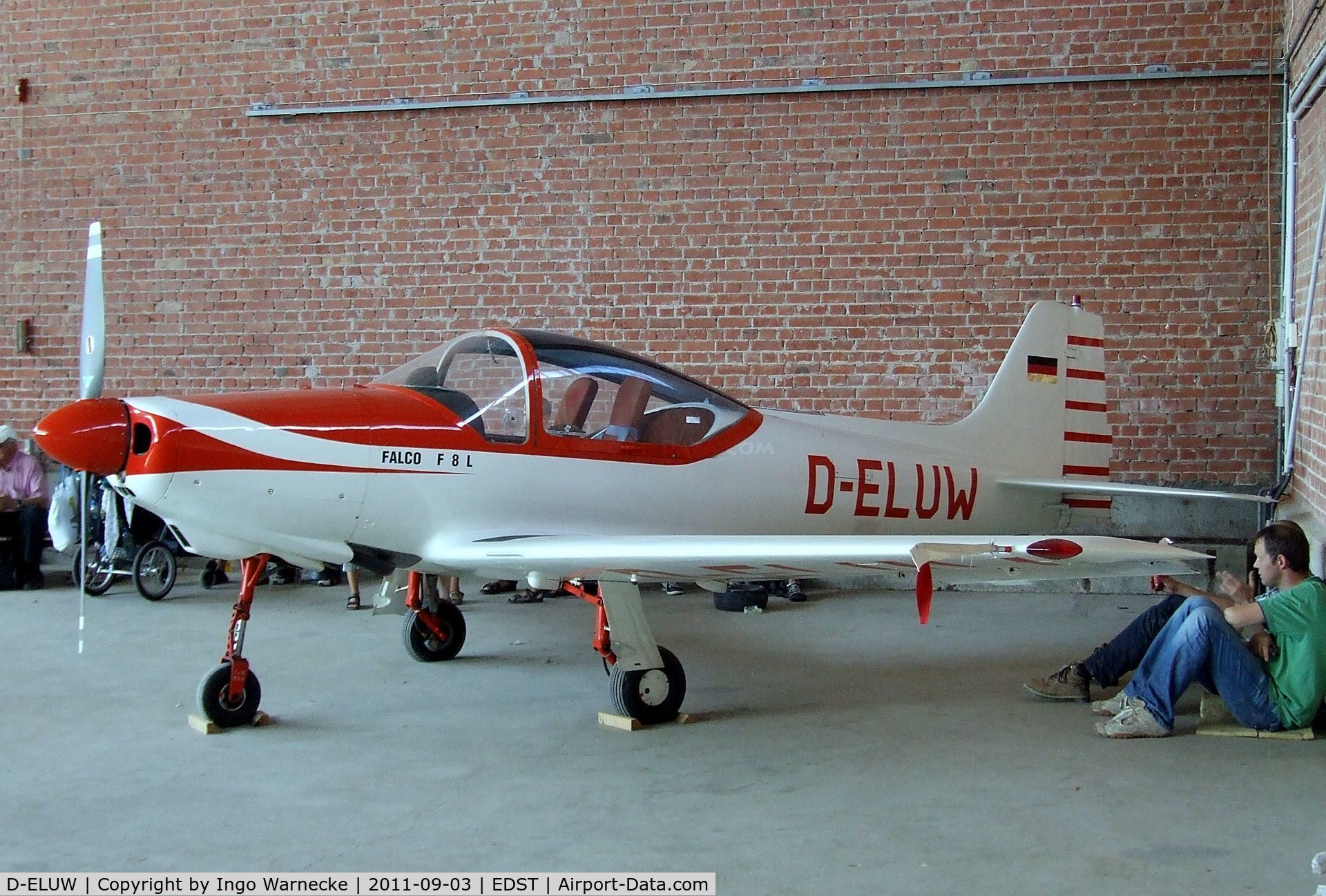 D-ELUW, 1961 Aeromere F-8L Falco III C/N 226, Aeromere F-8L Falco III at the 2011 Hahnweide Fly-in, Kirchheim unter Teck airfield