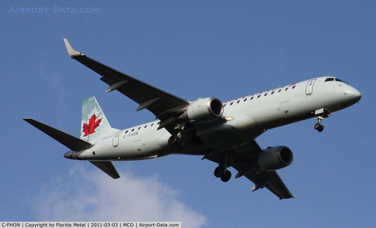 C-FHON, 2007 Embraer 190AR (ERJ-190-100IGW) C/N 19000097, Air Canada E190