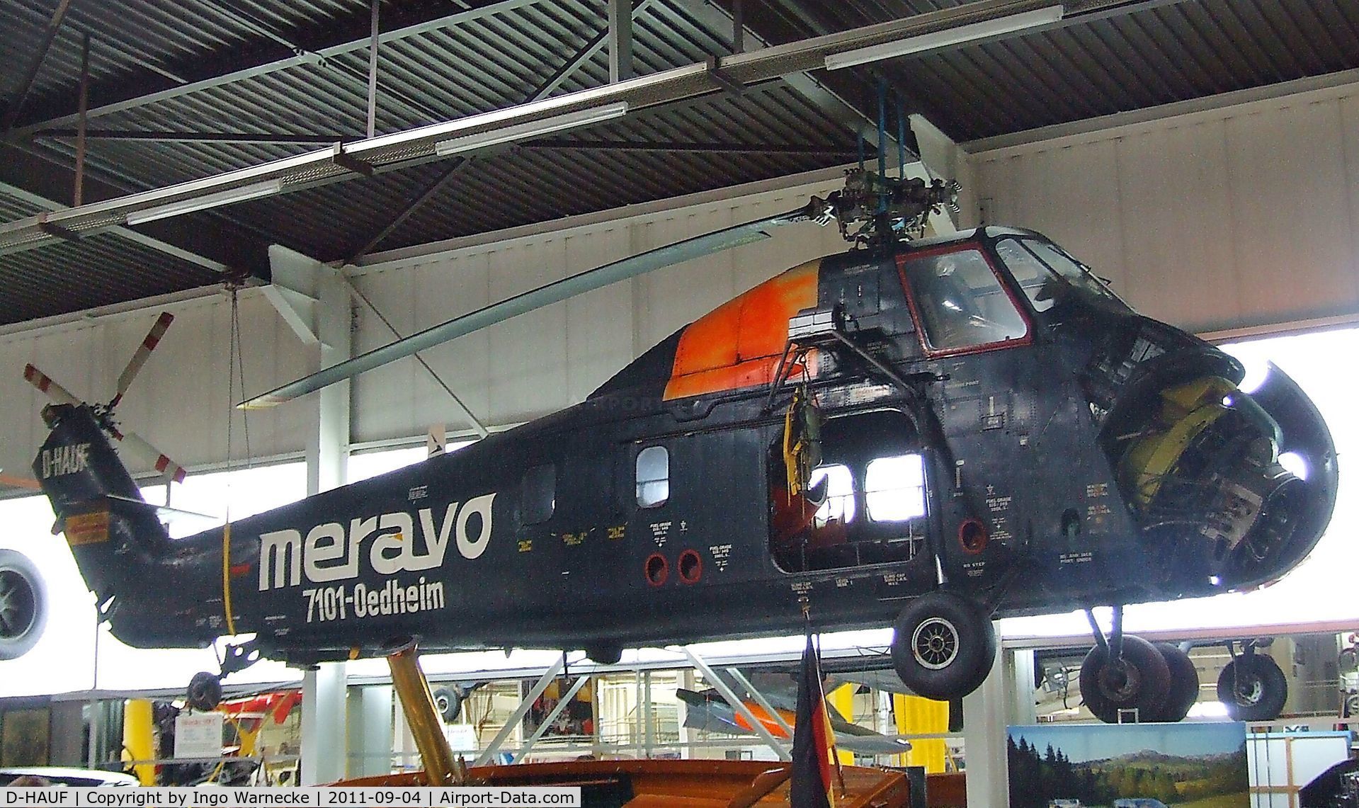D-HAUF, Sikorsky S-58C C/N 58-356, Sikorsky S-58C at the Auto & Technik Museum, Sinsheim