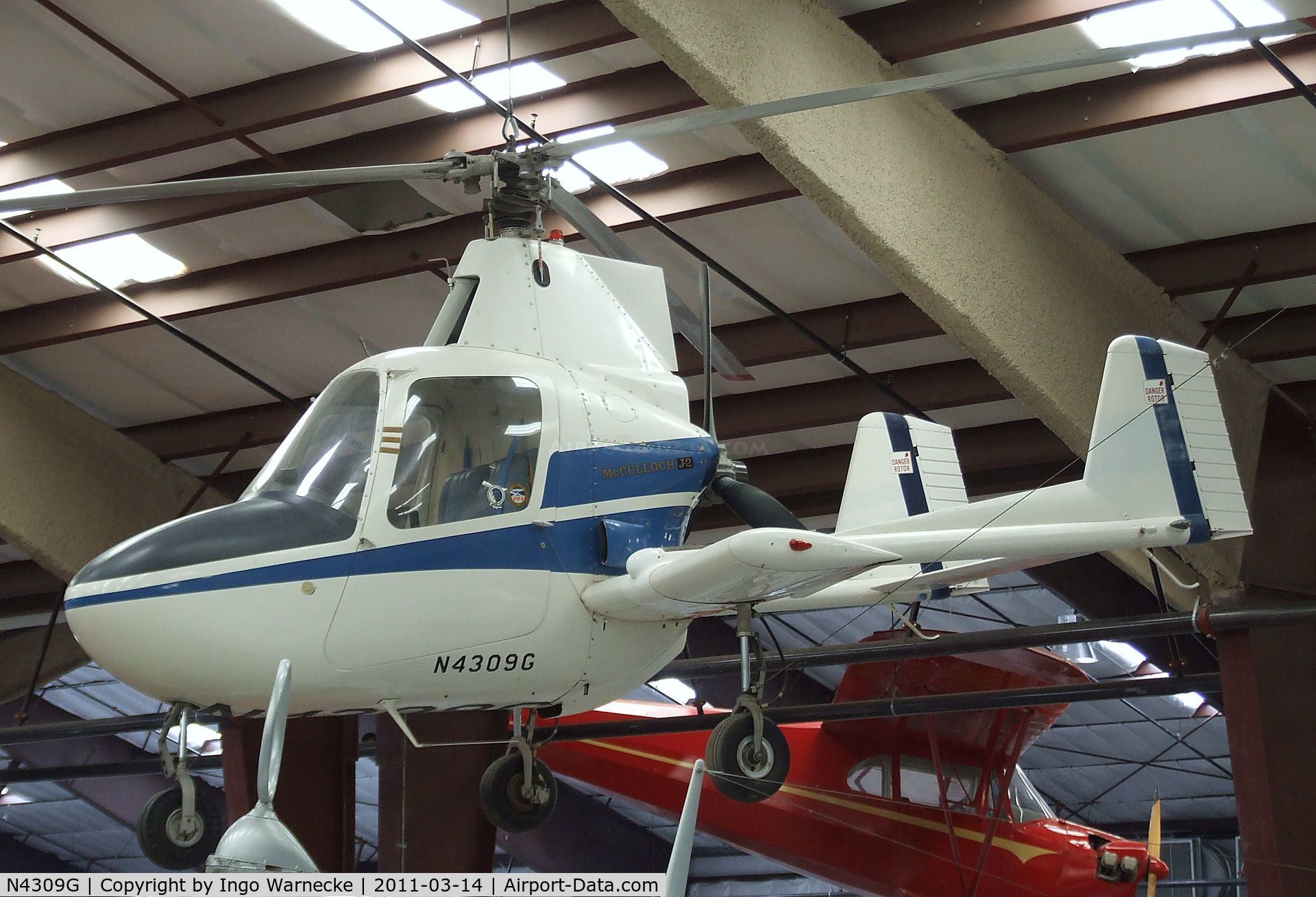 N4309G, 1971 McCulloch Super J-2 C/N 019, McCulloch Super J-2 Gyrocopter at the Pima Air & Space Museum, Tucson AZ