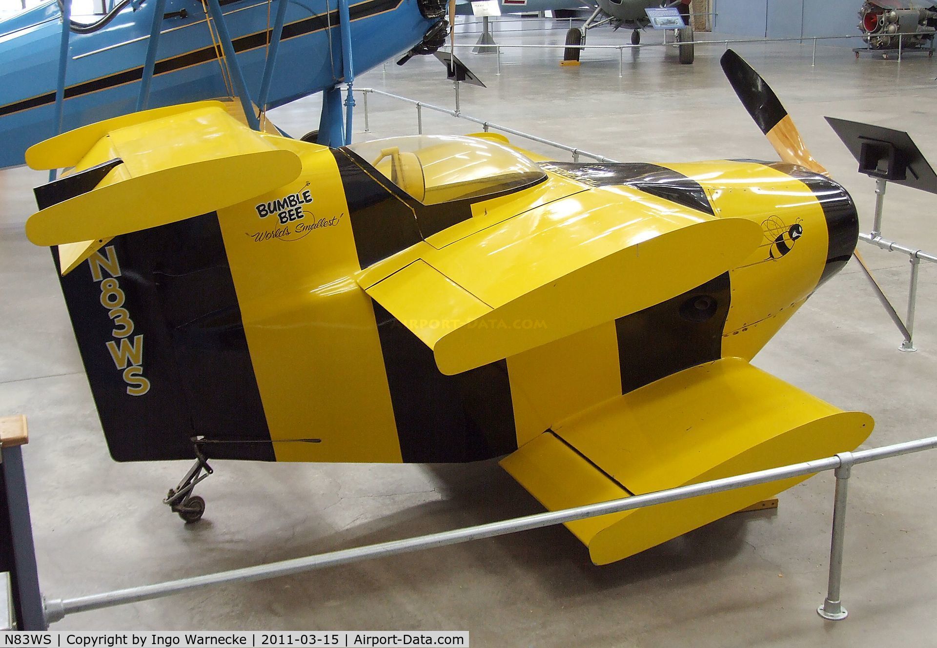 N83WS, Starr Bumble Bee C/N 1, Robert Starr Bumblebee (world's smallest aircraft) at the Pima Air & Space Museum, Tucson AZ