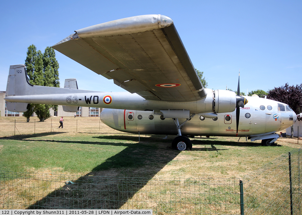 122, Nord N-2501F Noratlas C/N 122, Preserved inside Rochefort Air Force Base and seen during Opne Day 2011...