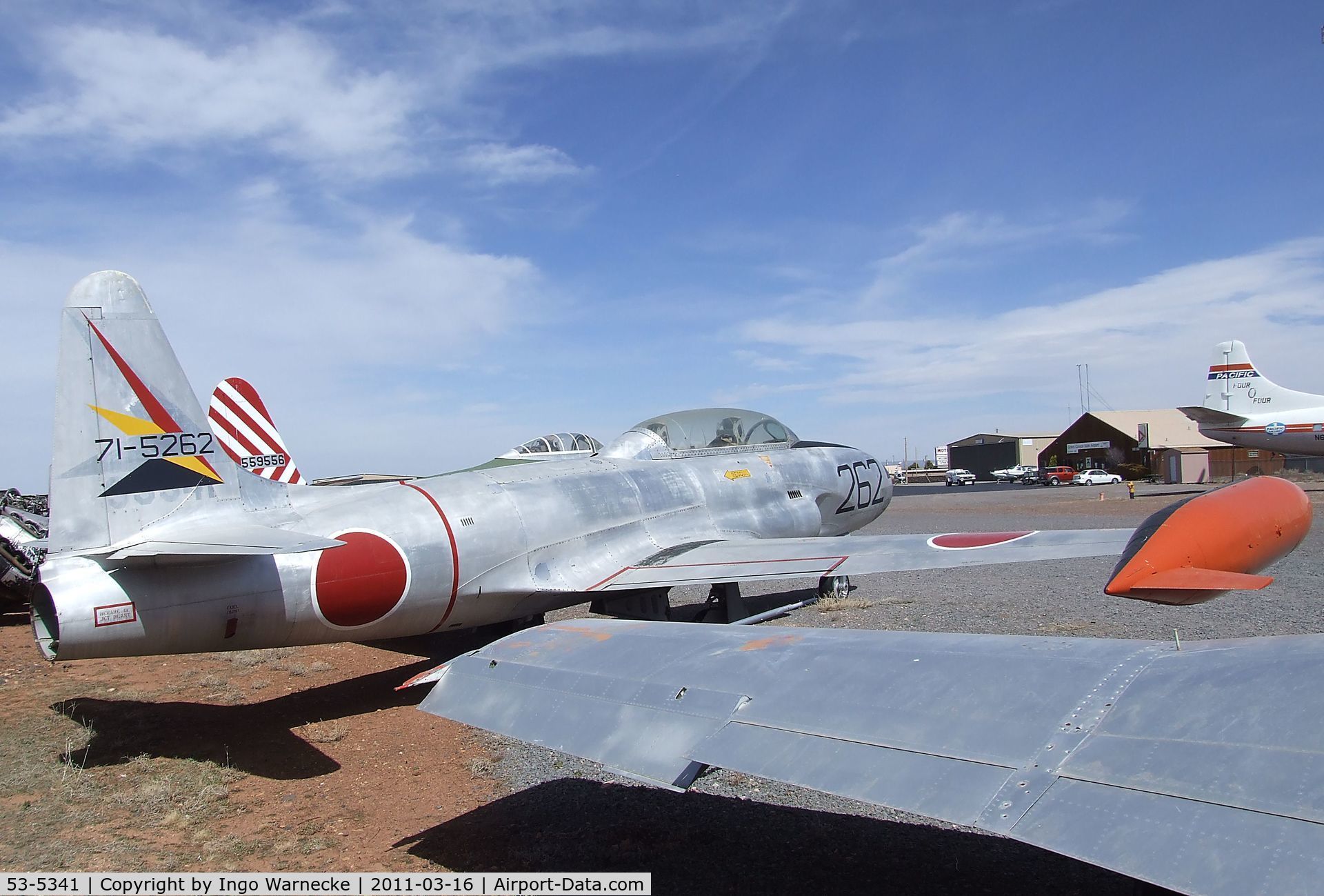 53-5341, 1953 Lockheed T-33A Shooting Star C/N 580-8680, Lockheed T-33A at the Planes of Fame Air Museum, Valle AZ