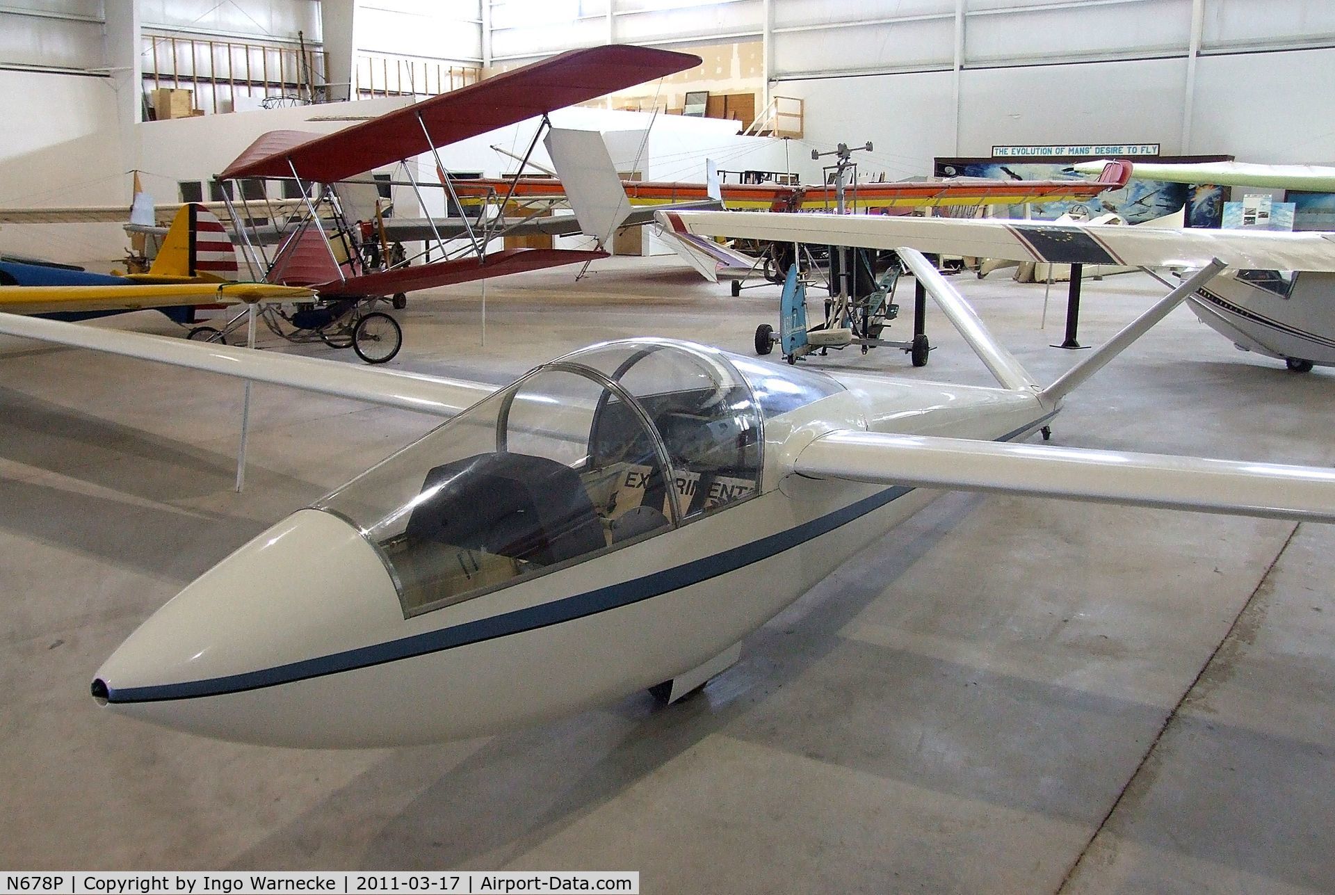 N678P, 1974 Schreder HP-11A C/N 36, Schreder HP-11A at the Southwest Soaring Museum, Moriarty NM