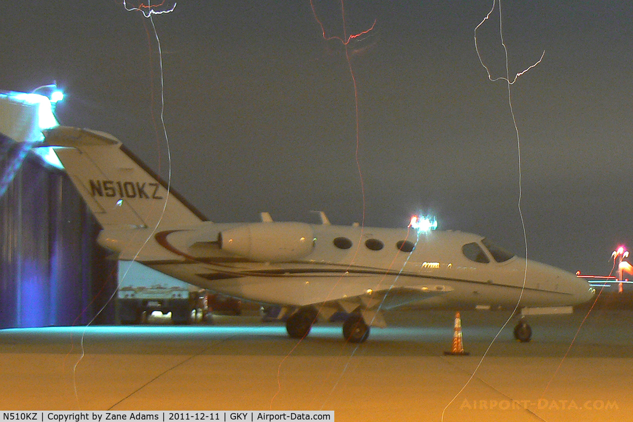 N510KZ, Cessna 510 Citation Mustang C/N 510-0251, At Arlington Municipal Airport(Gotta keep the camera ON the tripod for the whole time! )