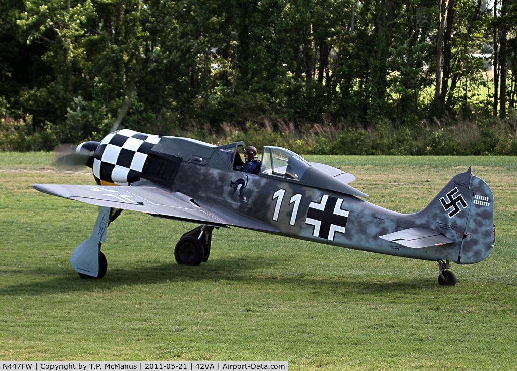 Aircraft N447fw Focke Wulf Fw 190a 8 C N 739447 Photo By T P Mcmanus