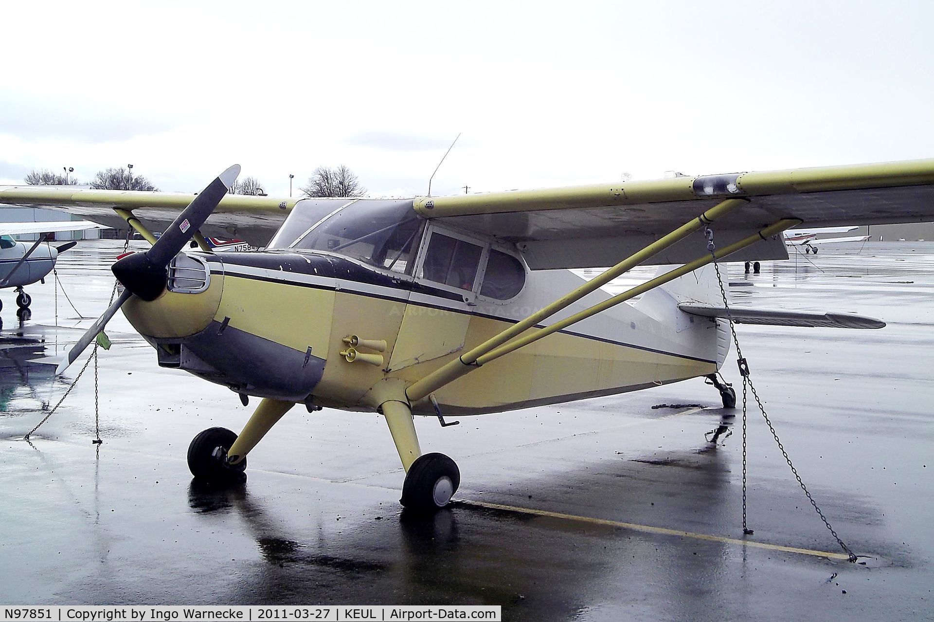 N97851, 1946 Stinson 108-1 Voyager C/N 108-851, Stinson 108-1 Voyager at Caldwell Industrial airport, Caldwell ID