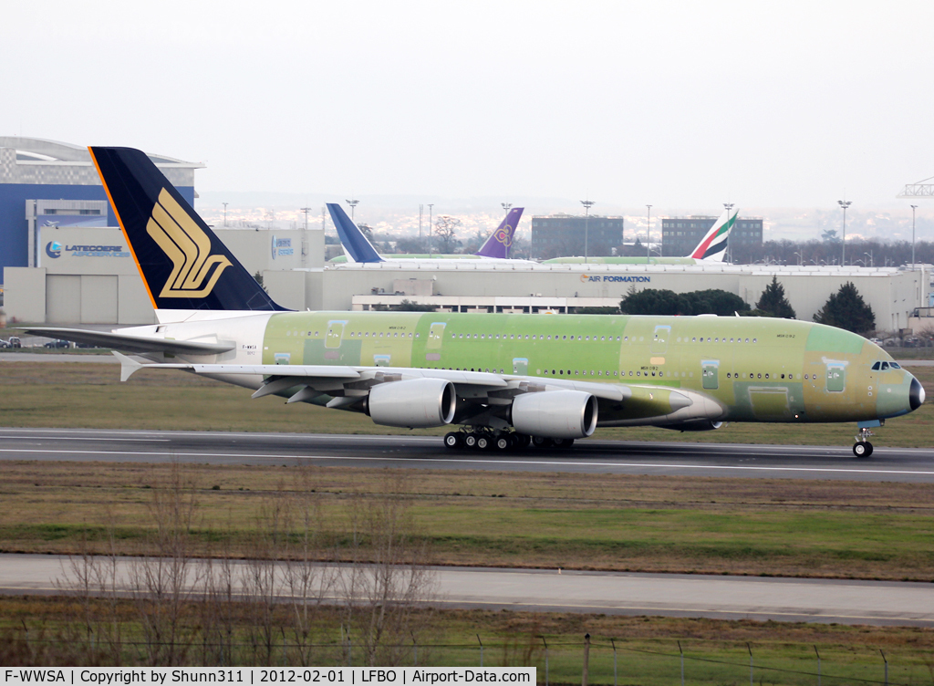 F-WWSA, 2012 Airbus A380-841 C/N 092, C/n 0092 - For Singapore Airlines