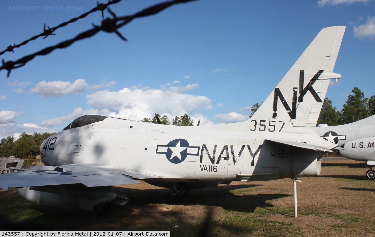 143557, North American AF-1E Fury C/N 204-65, AF-1E Fury at Georgia Veterans Park in Cordele GA