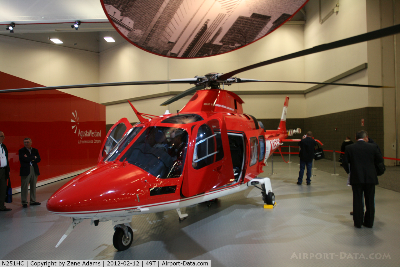 N251HC, AgustaWestland A-109SP Grand New C/N 22221, On display at Heli-Expo - 2012 - Dallas, Tx