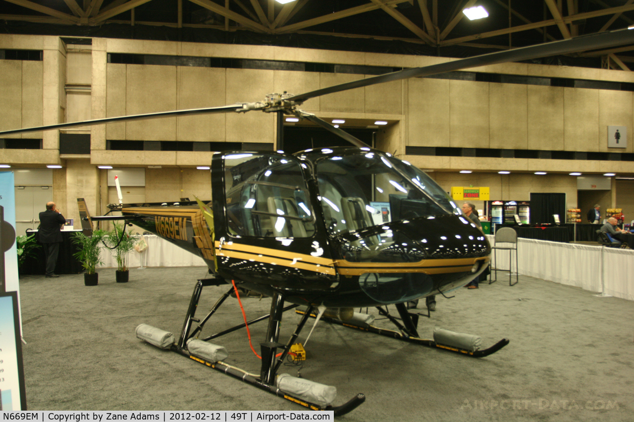 N669EM, 2005 Enstrom 480B C/N 5085, On display at Heli-Expo - 2012 - Dallas, Tx