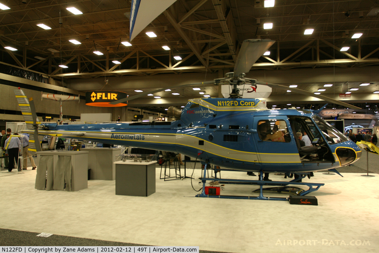 N122FD, 2003 Eurocopter AS-350B-2 Ecureuil C/N 3678, On display at Heli-Expo - 2012 - Dallas, Tx