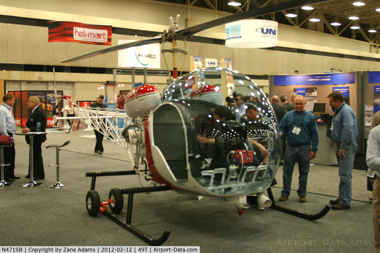 N471SB, 2011 Scotts Helicopter Service SB-47 C/N 0000, On display at Heli-Expo - 2012 - Dallas, Tx