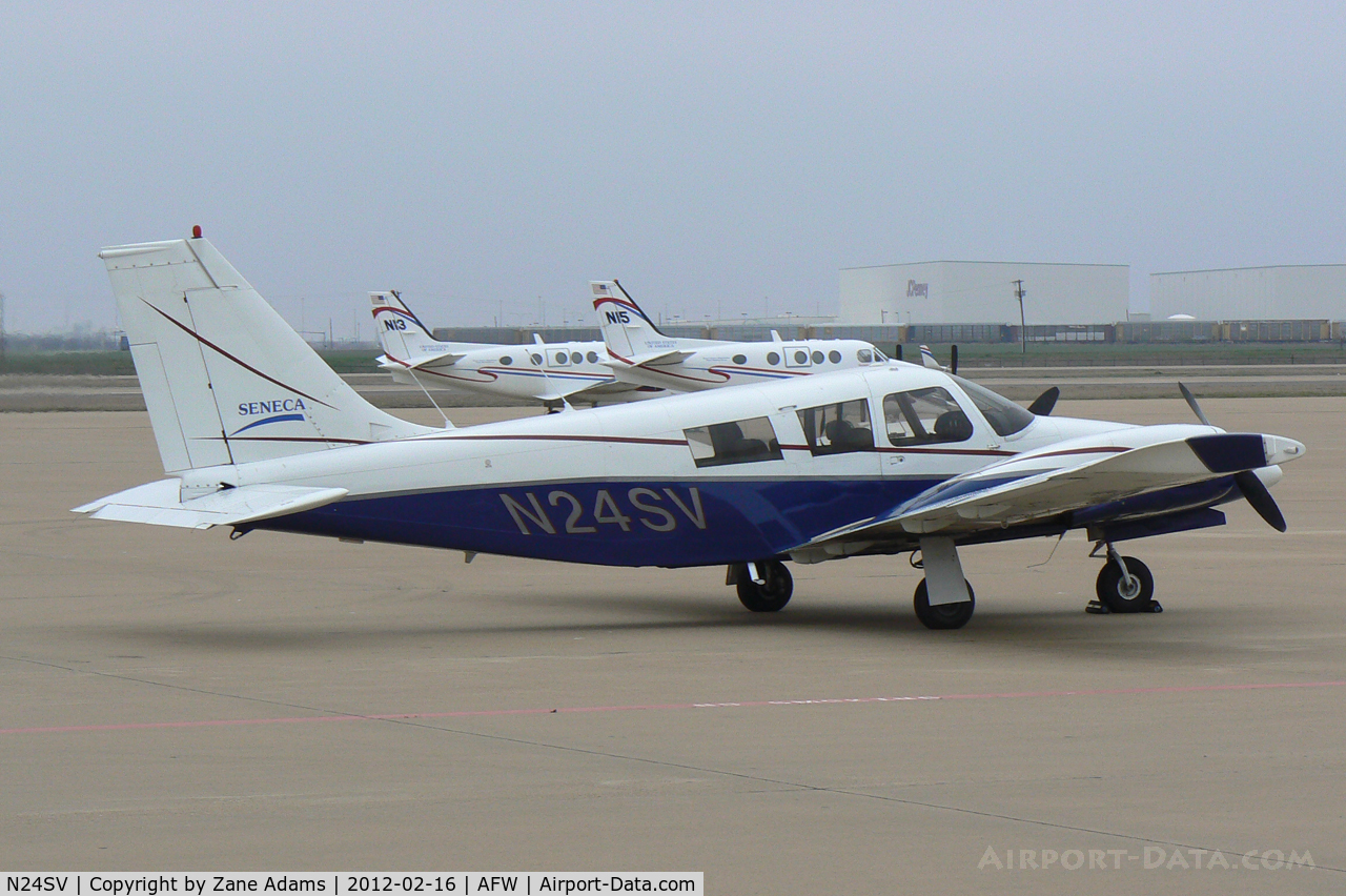 N24SV, 1972 Piper PA-34-200 C/N 34-7250280, At Alliance Airport - Fort Worth, TX