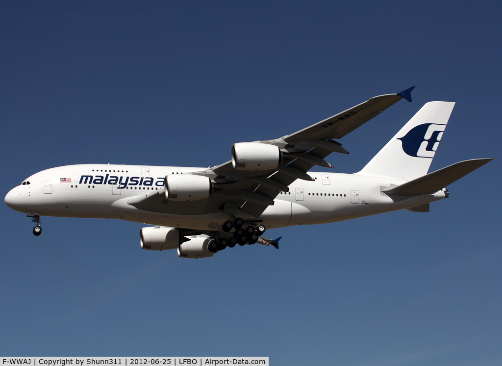 F-WWAJ, 2012 Airbus A380-841 C/N 081, C/n 0081 - To be 9M-MNB