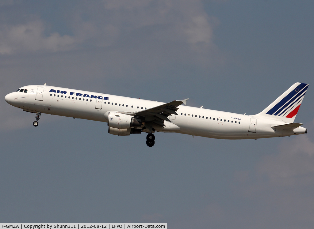 F-GMZA, 1994 Airbus A321-111 C/N 498, Taking off from rwy 24
