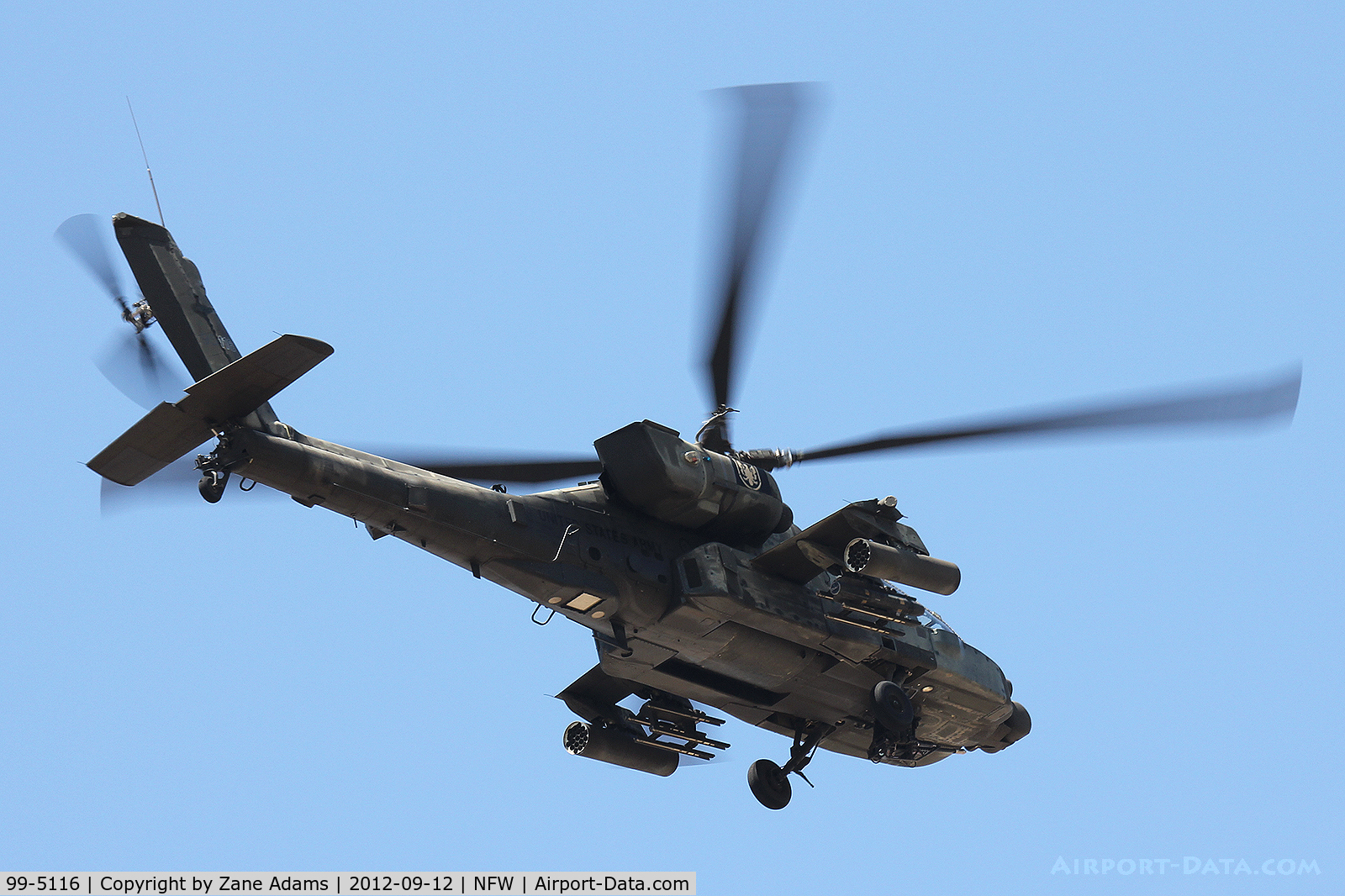 99-5116, 1985 Boeing AH-64D C/N PVD116, Landing at NAS JRB Fort Worth