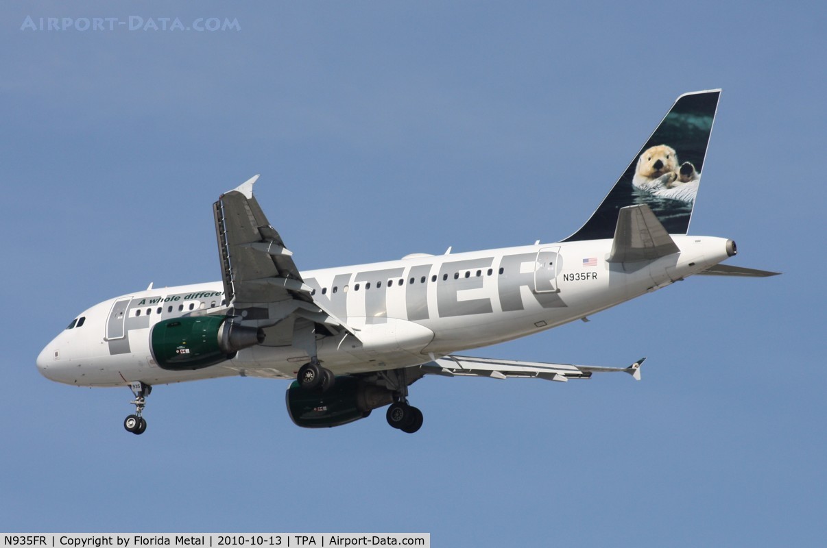 N935FR, 2004 Airbus A319-111 C/N 2318, Frontier Hector the Sea Otter A319