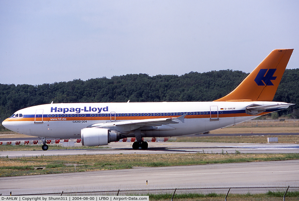 D-AHLW, 1986 Airbus A310-204 C/N 427, Lining up rwy 14L for departure...