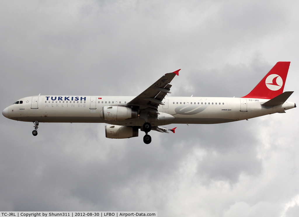 TC-JRL, 2008 Airbus A321-231 C/N 3539, Landing rwy 32L