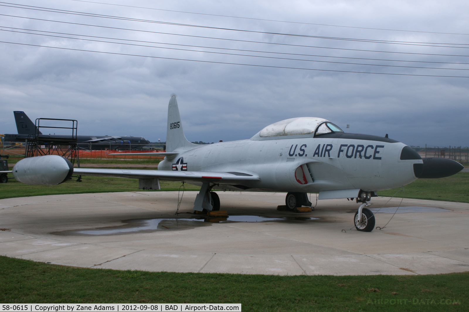 58-0615, 1958 Lockheed T-33A Shooting Star C/N 580-1664, At Barksdale Air Force Base - 8th Air Force Museum