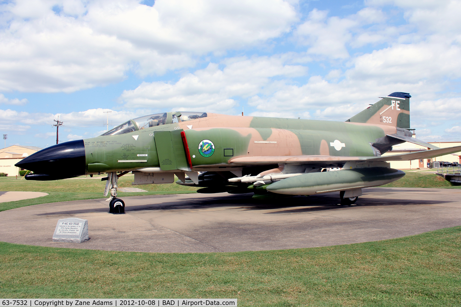 63-7532, 1963 McDonnell F-4C Phantom II C/N 556, At Barksdale Air Force Base - 47th Fighter Squadron Static Display
