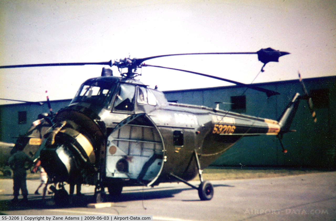 55-3206, 1955 Sikorsky H-19D Chickasaw C/N 55-945, Photographed in Heidelberg Germany @ 1958 John Van Dyke photo