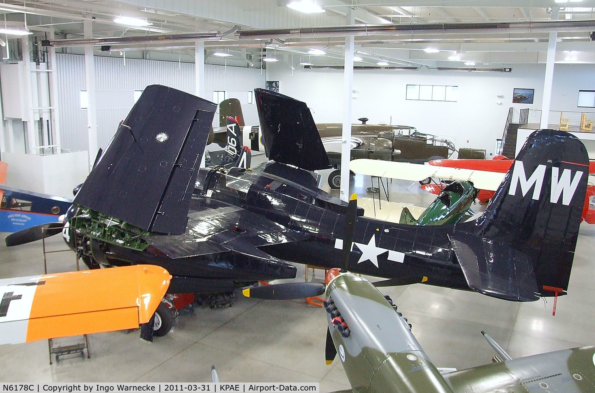N6178C, Grumman F7F-3 Tigercat C/N C.225, Grumman F7F-3 Tigercat at the Historic Flight Foundation, Everett WA
