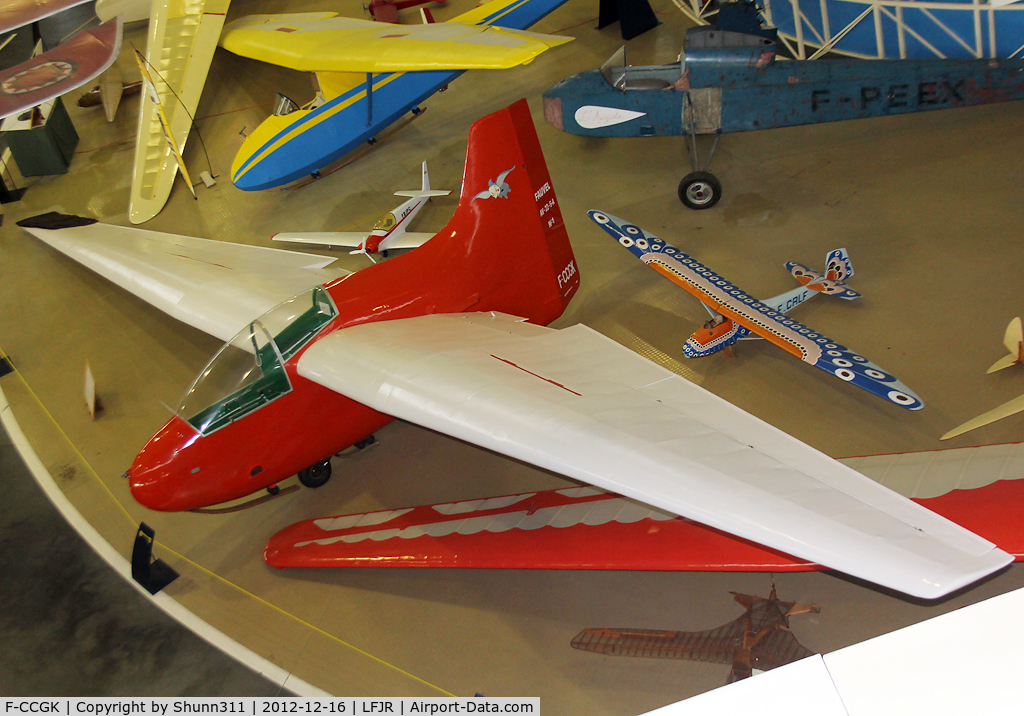 F-CCGK, Fauvel AV-22S C/N 1, Preserved inside Angers-Marcé Museum...