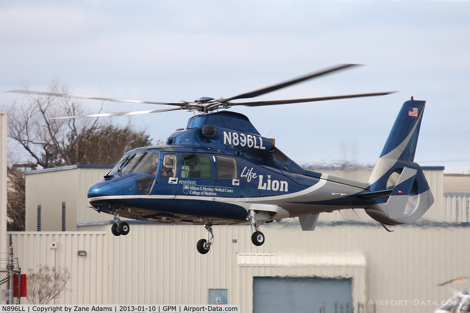 N896LL, 1988 Eurocopter AS-365N-3 Dauphin 2 C/N 6294, At Grand Prairie Municipal Airport