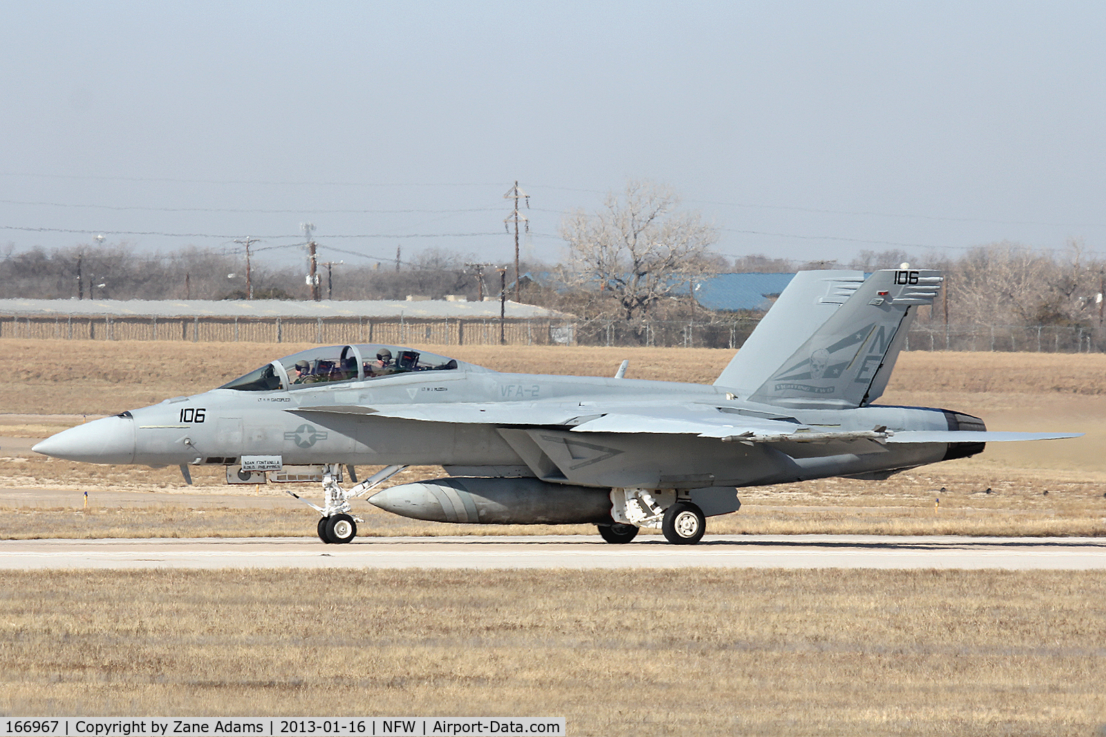 166967, Boeing F/A-18F Super Hornet C/N F242, Departing NASJRB Fort Worth