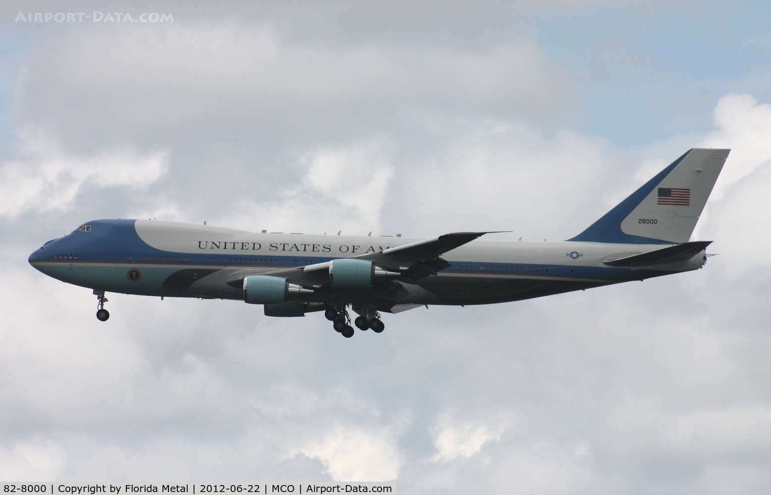 82-8000, 1987 Boeing VC-25A (747-2G4B) C/N 23824, Air Force One