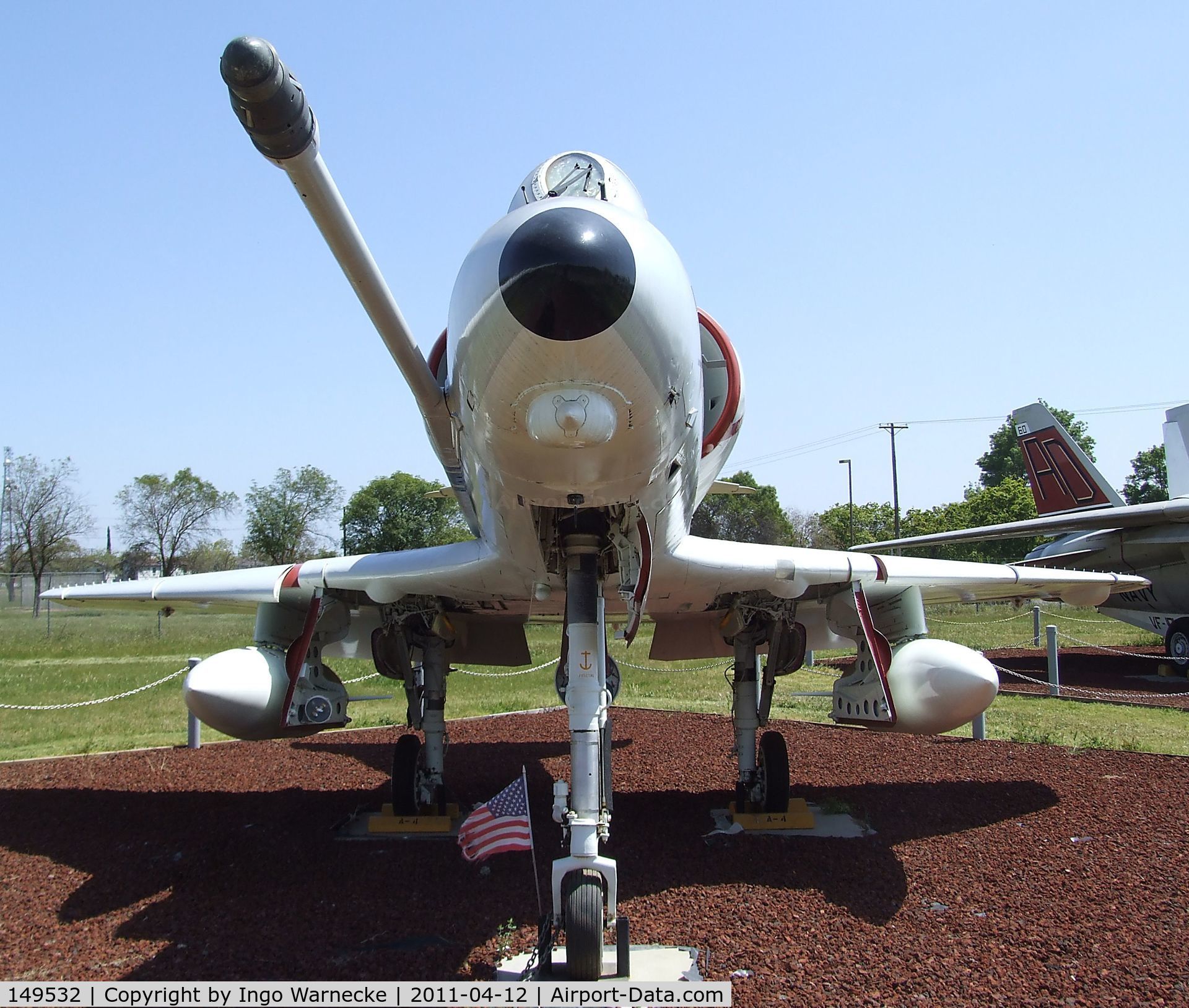 149532, Douglas A-4L Skyhawk C/N 12857, Douglas A-4L Skyhawk at the Castle Air Museum, Atwater CA
